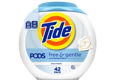 Image: Tide Pods Free & Gentle Scent Free Laundry Detergent Pacs (42 Count)