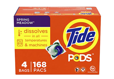 Image: Tide Pods Spring Meadow Scent Laundry Detergent Pacs (168 Count)
