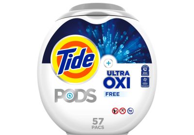 Image: Tide Pods Ultra Oxi Free Scent Free Laundry Detergent Pacs (57 Count)