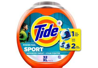 Image: Tide Power Pods Sport Active Fresh Scent Laundry Detergent XL Pacs (32 Count)