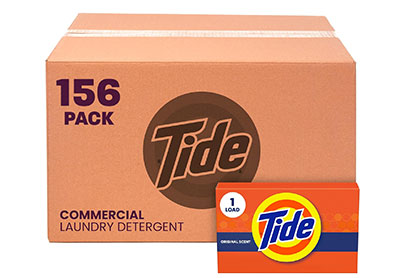 Image: Tide Professional 156-Loads Commercial Original Scent Laundry Detergent Powder Vending Boxes (156 Count)