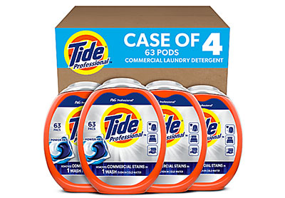 Image: Tide Professional Power Pods Scent Free Commercial Laundry Detergent Pacs (63 x 4 Pack)