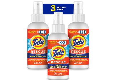 Image: Tide Rescue Scent Free Oxi Laundry Stain Remover Liquid Spray (3 oz x 3 Pack)