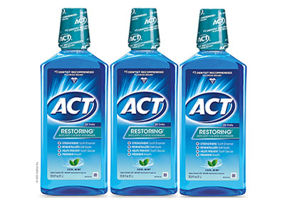 Image: Act Restoring Anticavity Fluoride Mouthwash Cool Mint (by Act)