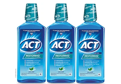 Image: Act Restoring Anticavity Fluoride Mouthwash Cool Mint (by Act)