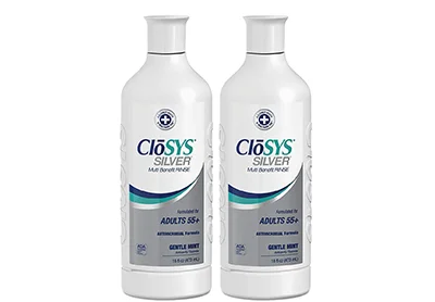 Image: CloSYS Silver Fluoride Mouthwash for Adult 55 plus, Gentle Mint (by Closys)