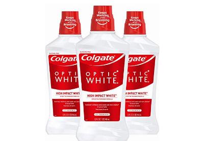 Image: Colgate Optic White Whitening Mouthwash Icy Fresh Mint (by Colgate)