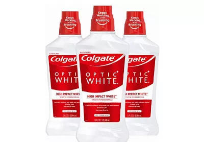 Image: Colgate Optic White Whitening Mouthwash Icy Fresh Mint (by Colgate)
