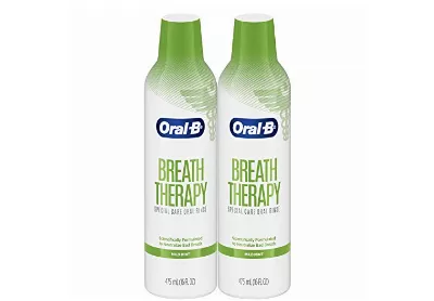 Image: Oral-B Breath Therapy Special Care Oral Rinse Mild Mint, Alcohol Free (by Oral-B)