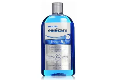 Image: Philips Sonicare BreathRx Antibacterial Mouth Rinse Clean Mint, Alcohol Free (by Philips Sonicare)