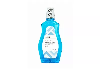 Image: Solimo Multi Action Antiseptic Mouthwash Fresh Mint, Alcohol Free (by Solimo)