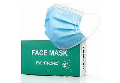 Image: Eventronic 3 Layers Adult Disposable Face Mask (by Eventronic)