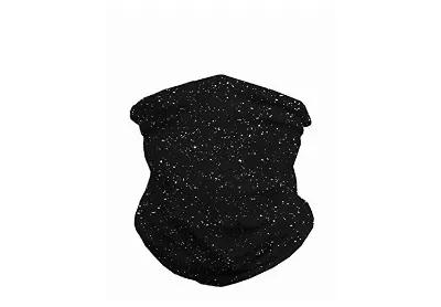 Image: Into The Am Paint Splatter Multi-functional Seamless Black Face Cover Bandana (by Into The Am)