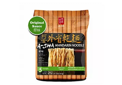 Image: A-SHA Medium-Width Mandarin Noodle Original Flavor 5-Count