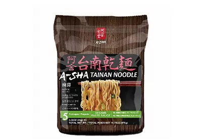 Image: A-SHA Taiwan-Style Tainan Thin Noodle Sesame Flavor 5-Count