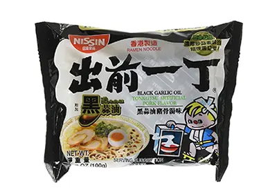 Image: Nissin Demae Black Garlic Oil Ramen Noodle Pork Flavor 30-Pack