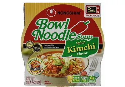 Image: Nongshim Bowl Noodle Soup Spicy Kimchi Flavor 18-Pack