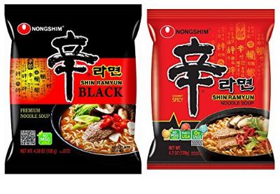 Image: Nongshim Shin Ramyun Combo (Shin Black & Shin Hot Spicy) 8-Pack