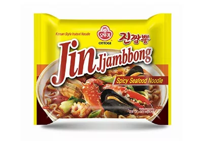 Image: Ottogi Jin Jjambbong Korean Style Spicy Seafood Instant Noodle 4-Pack