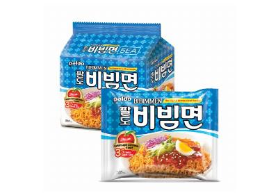 Image: Paldo Korean-Style Bibim Men Brothless Cold Noodles 5-Pack