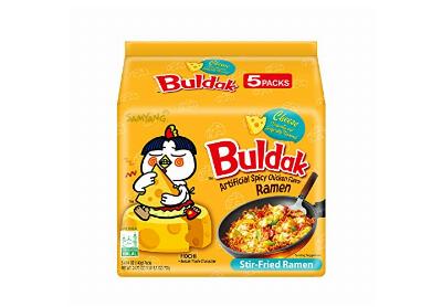 Image: Samyang Buldak Cheese Spicy Chicken Stir-Fried Ramen Korean Noodle Soup 5-Pack