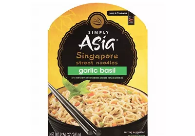 Image: Simply Asia Garlic Basil Singapore Street Noodle 6-Pack