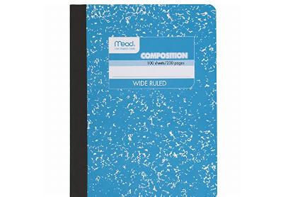 Image: Mead Wide Ruled Composition Notebook 100-sheet
