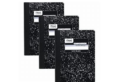 Image: Mead Wide Ruled Composition Notebooks 3-pack