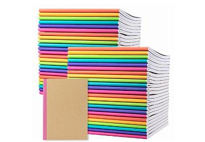 Image: Paperage 8 x 5.75 inch Composition Notebooks 48-pack