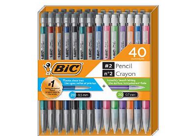Image: BiC 2-HB 0.5mm and 0.7mm Mechanical Pencils 40-count