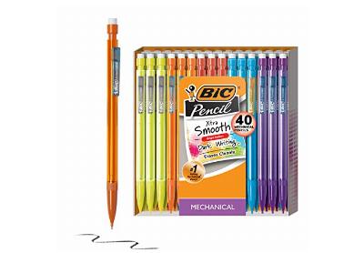 Image: BIC Xtra-Smooth 0.7mm Mechanical Pencils with Eraser 40-pack