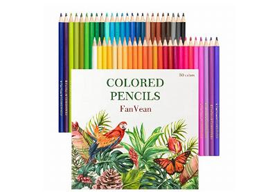 Image: FanVean Pre-Sharpened Colored Pencils 50-count