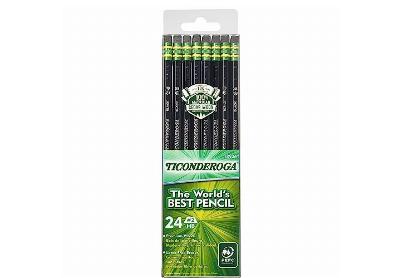 Image: Ticonderoga 2-HB Soft Black Wood-Cased Pencils 24-count