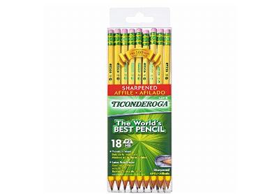 Image: Ticonderoga 2 HB Wood-Cased Pre-sharpened Pencils 18-pack