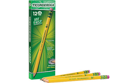 Image: Ticonderoga My First Pre-sharpened 2-HB Pencils 12-count