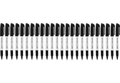 Image: Amazon Basics Fine Point Black-Ink Permanent Markers 24-count