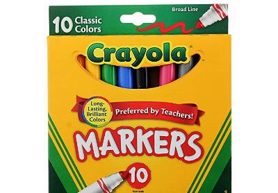 Image: Crayola Broadline 10-Color Washable Markers 2-pack