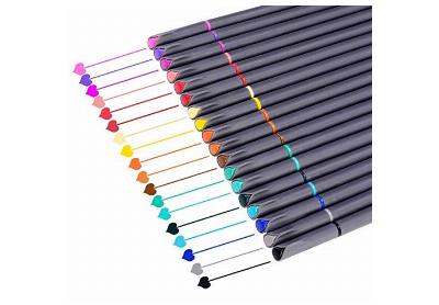 Image: iBayam 0.38mm Colored Fineliner Marker Pens 18-count
