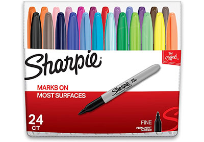 Image: Sharpie Fine Assorted Colors Permanent Markers 24-count