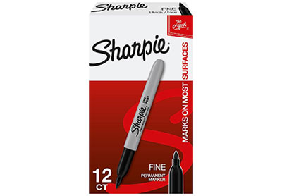 Image: Sharpie Fine Permanent Markers 12-count