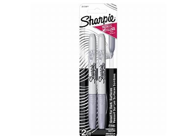 Image: Sharpie Metallic Silver-Color Permanent Markers 2-count
