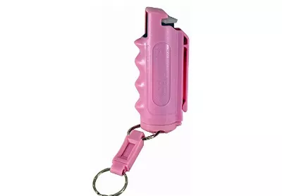 Image: Pepper Defense 4-in-1 Pink Keychain Pepper Spray (by Pepper Defense)