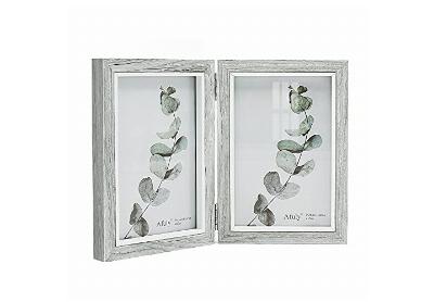 Image: Afuly R3 4x6 Folding Vertical Double Picture Frame