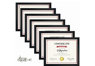 Image: Giftgarden 8.5x11 Engineered Wood Certificate Frame 7 Pack (by Sainthood)