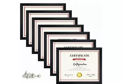 Image: Giftgarden 8.5x11 Engineered Wood Certificate Frame 7 Pack (by Sainthood)