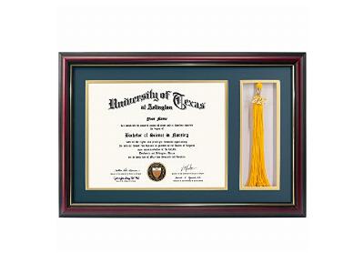 Image: GraduationMall 11x17 Cherry Diploma Frame