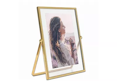 Image: Mimosa Moments 5x7 Floating Picture Tabletop Metal Frame