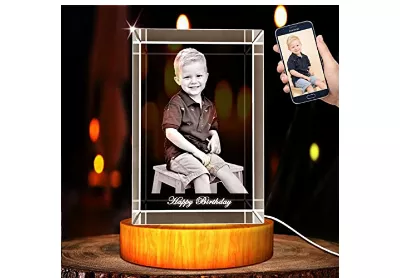 Image: Personalized Custom 3D Holographic Crystal Photo (by A&B Crystal Collection)