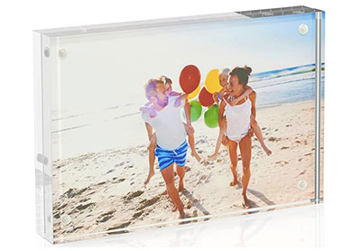 Image: TWING 5x7 Double-Sided Acrylic Tabletop Picture Frame