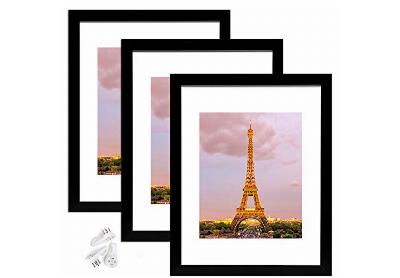 Image: Upsimples 11x14 Wall-Mount Polystyrene Picture Frame 3 Pack